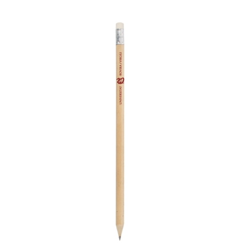 Wooden pencil with rubber