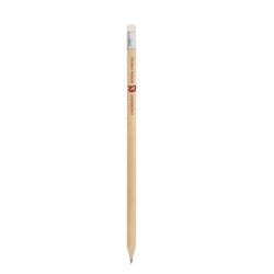 Wooden pencil with rubber