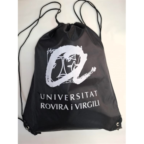 Bossa motxilla negra de la URV