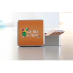 Set of science coasters