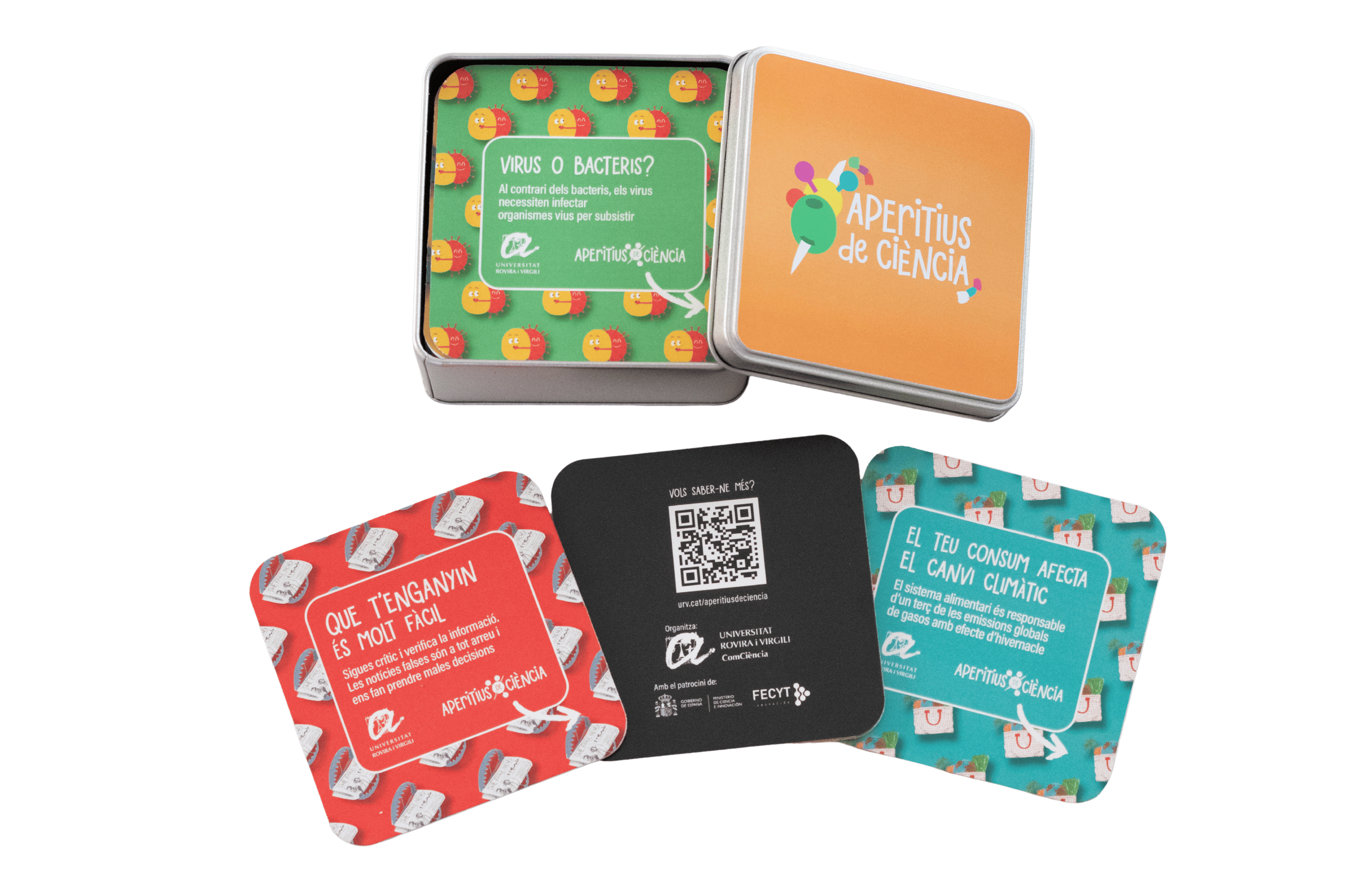 Set de posavasos científicos