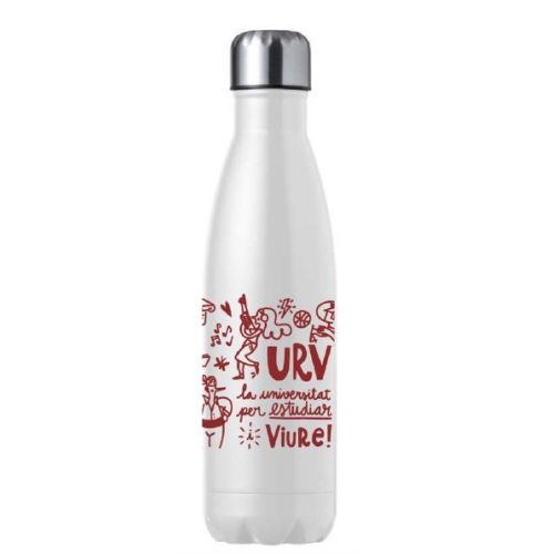 White thermos flask