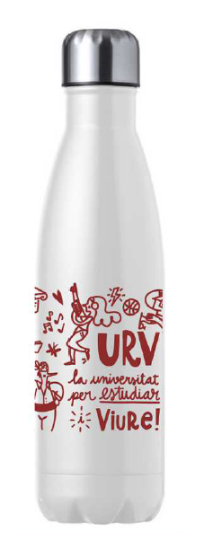 White thermos flask