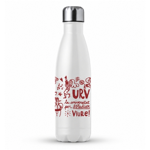 White thermos flask