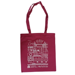 Bolsa granate de algodón