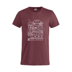 Maroon t-shirt