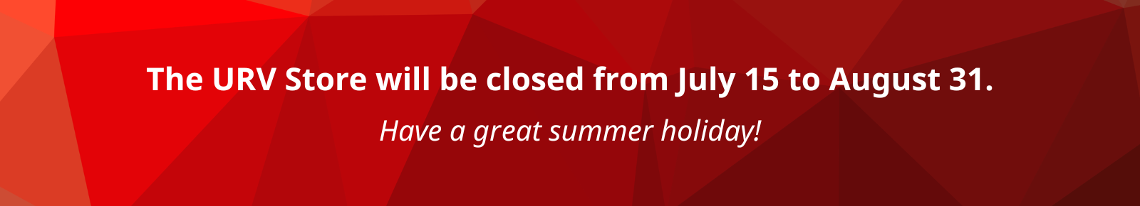 URV Store closed 